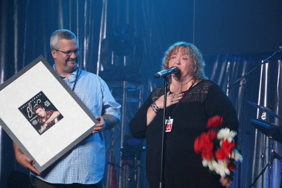 Rosemarie O'Brien thanks her festival family for the best job in the world - organizing the Collingwood Elvis Festival. Erika Engel/CollingwoodToday