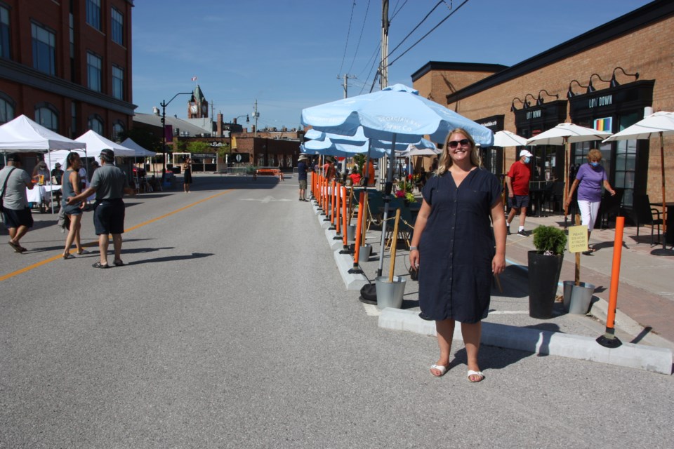 Cassie MacKell, owner of Low Down, was one of the original proponents behind a Simcoe Street traffic closure. Erika Engel/CollingwoodToday