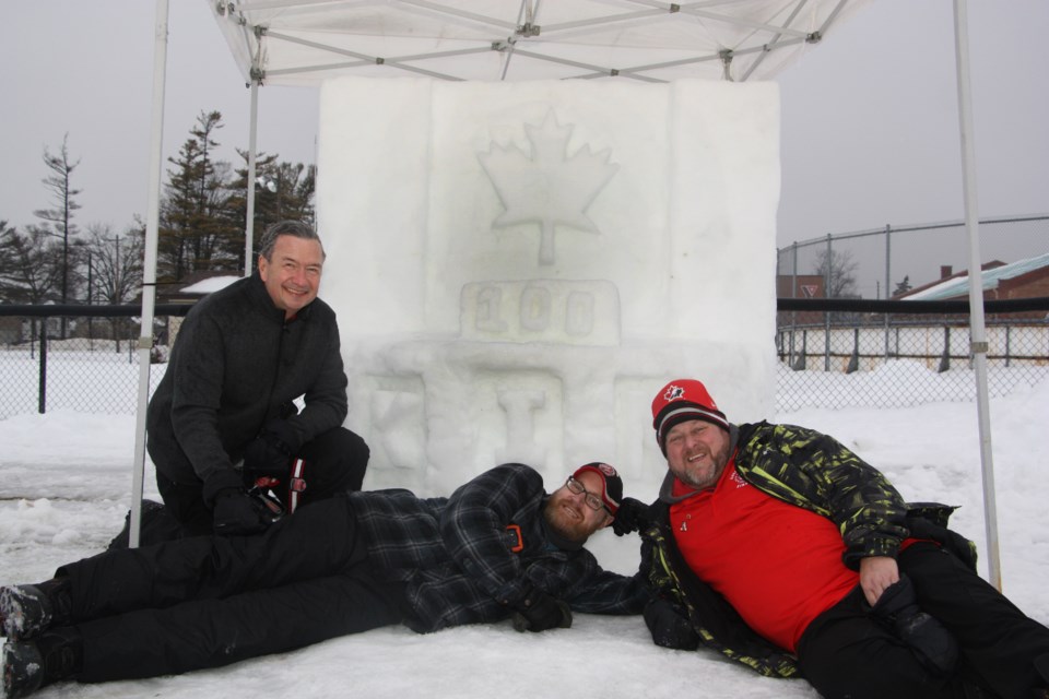 The Kinsmen Club of Collingwood carved a sculpture inspired by Kin Canadaâs 100th anniversary. January 25, 2020. Erika Engel/CollingwoodToday