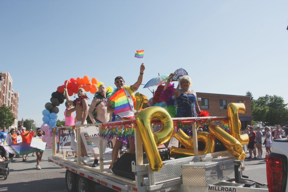 The Collingwood Pride official float finished the parade. 