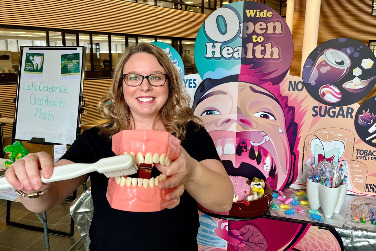 Health unit promoting dental care during Oral Health Month