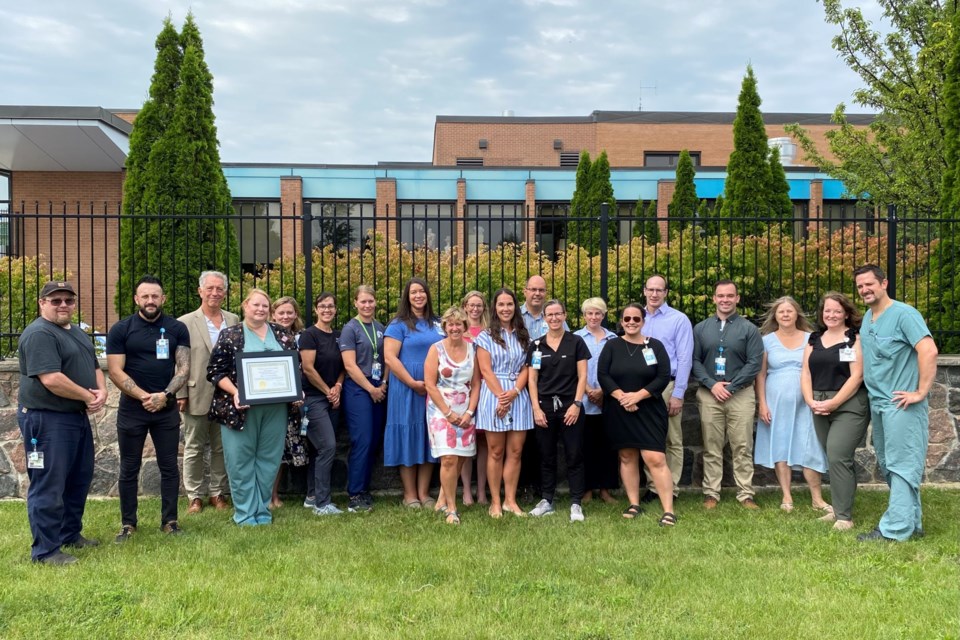 Staff members who led the work to write and submit the functional program proposal for a new hospital were honoured as part of the Board Awards of Excellence.