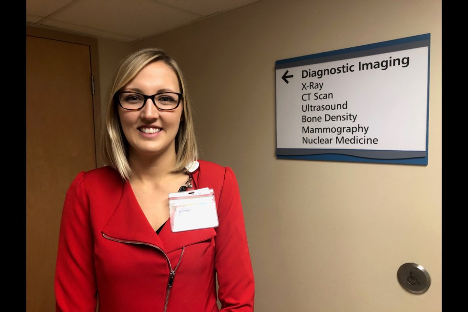Jesse Dees, of the Collingwood General and Marine Hospital Foundation, said a new nuclear imaging camera for the hospital's diagnostic imaging department is the goal for this year's Tree of Life fundraising campaign. Erika Engel/CollingwoodToday