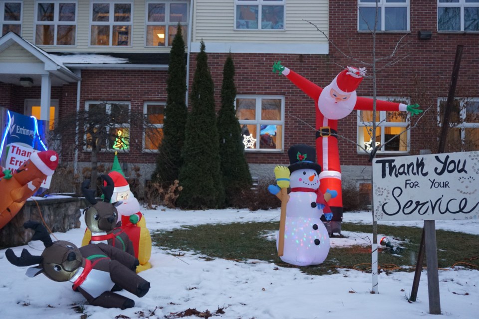 Errinrung is aiming for top prize in the "Outrageous Holiday Spirit" category. What do you think? Jennifer Golletz/CollingwoodToday