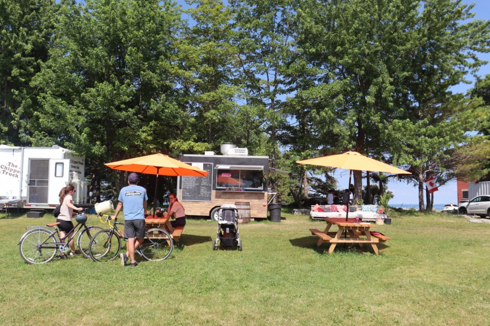 Four food trucks have parked themselves at Millennium Park for the summer.