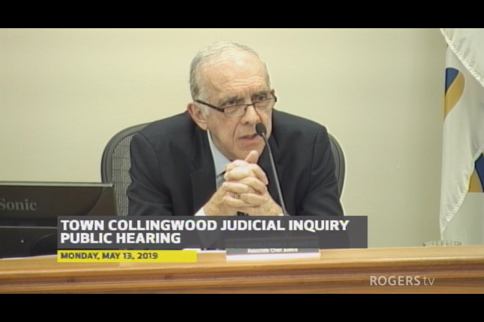 Justice Frank Marrocco is the Commissioner in the Collingwood Judicial Inquiry. 