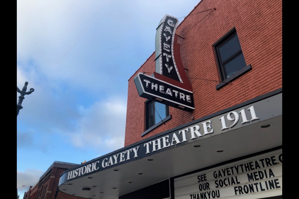 The Gayety Theatre in Collingwood is located on the corner of Third and Hurontario Streets. 