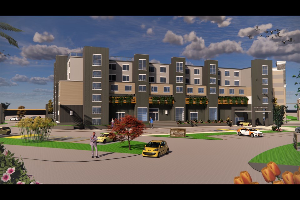 Artists renderings of the Living Water Retirement Home being built on the resort property off Keith Avenue and Highway 26. 