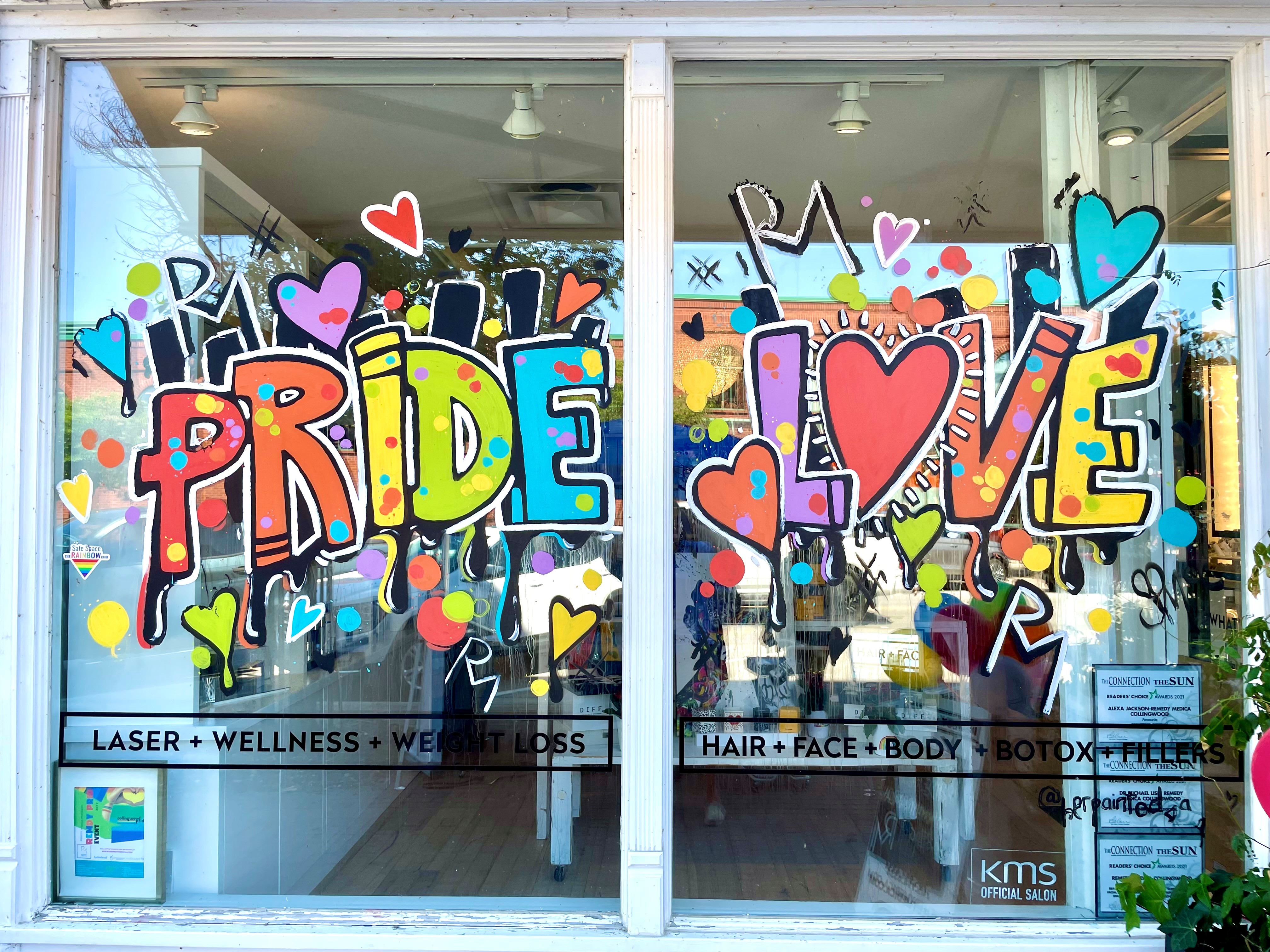 pride window display