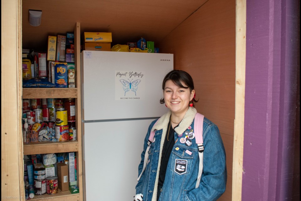 Ash Smith brought forward the idea for a community fridge and pantry to the Collingwood Youth Centre. 