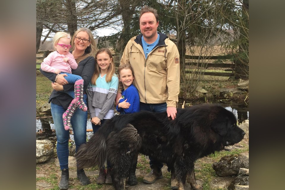 The Ladly family: Natalie, Brynn, Reese, Cullen, and Eric.