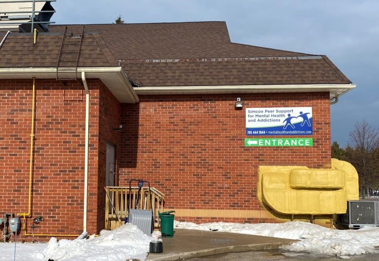 Simcoe Peer Support for Mental Health and Addictions is located at 100 Pretty River Pkwy. N. in Collingwood.