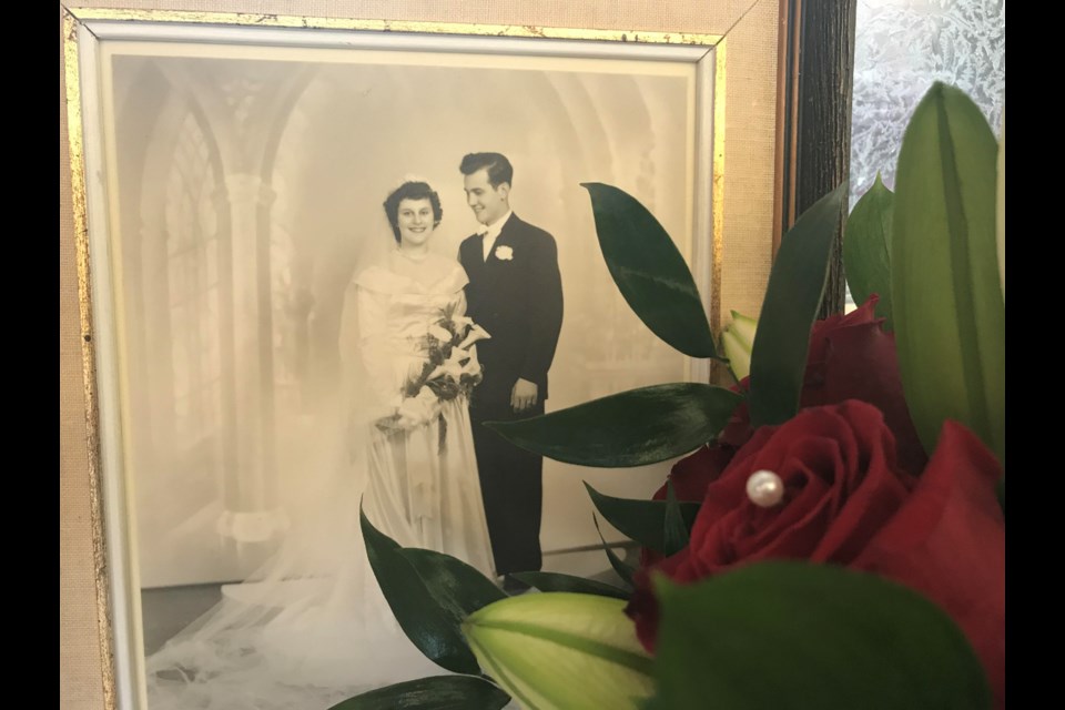 A photo of Ruth and Sam Erina on their wedding day 72 years ago. Contributed photo
