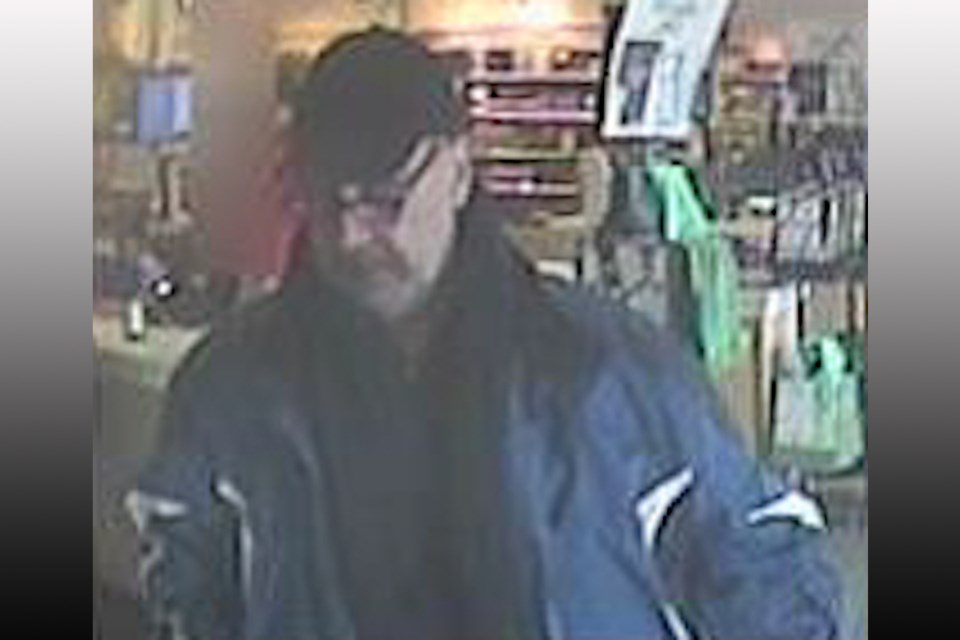 Person of interest #1 wanted in connection to a province-wide string of LCBO theft incidents. Image supplied by OPP