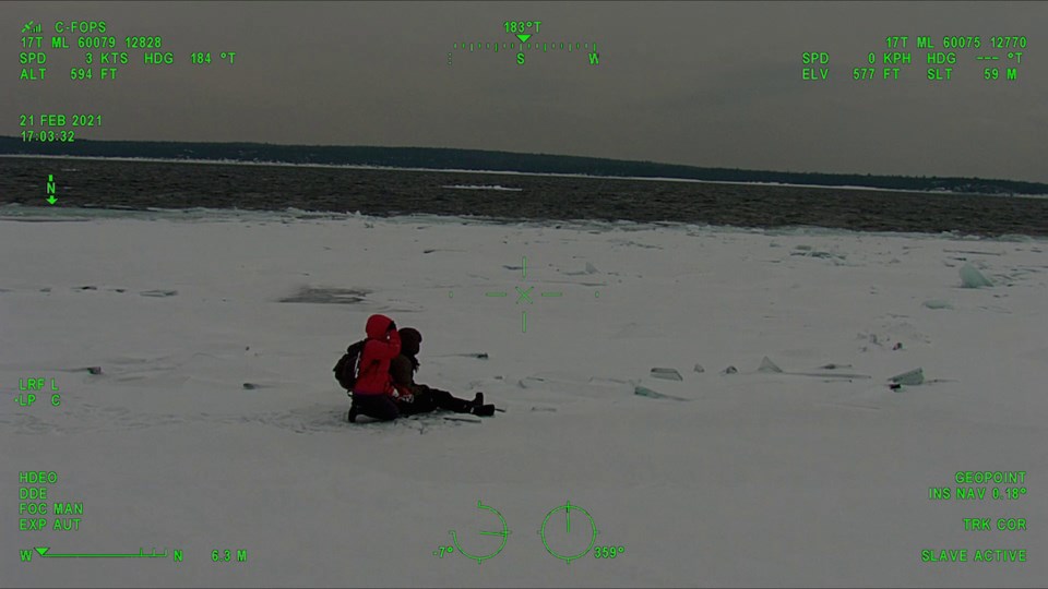 2021-02-22 OPP ice floe rescued hikers