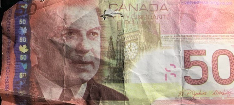 Photo of a counterfeit $50 bill provided by OPP. 