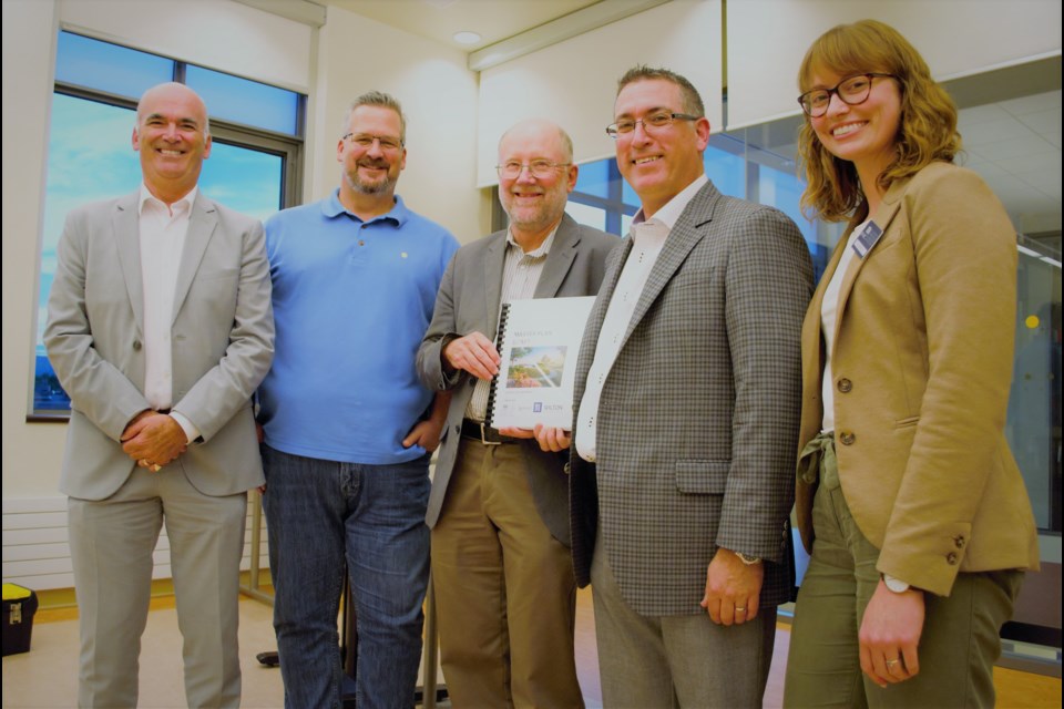 From left, Consultant Ray Osmond, PRC Director Dean Collver and consultants Jon Linton, Pierre Chauvin and Julie Welch. Jessica Owen/CollingwoodToday