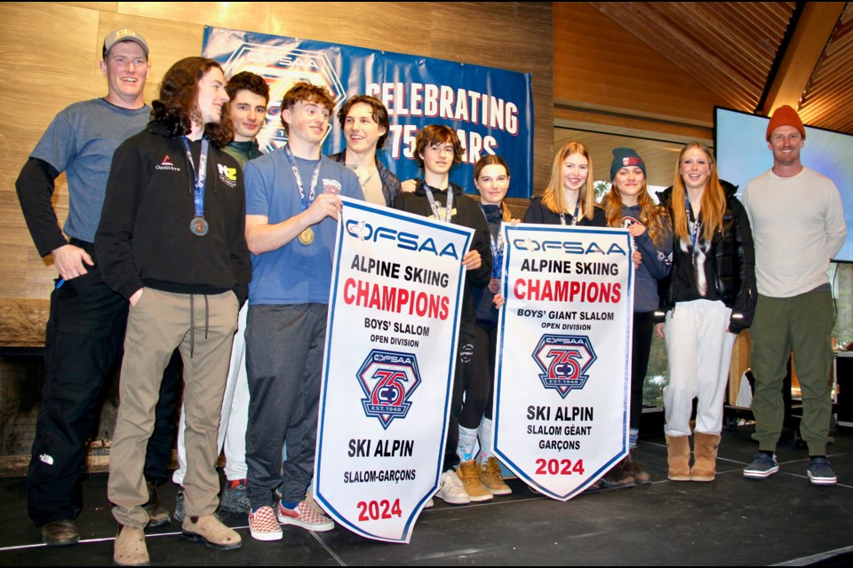 The Collingwood Collegiate Institute's Ski Team brought home seven medals from the OFSAA Alpine competition held at Osler Bluff Ski Club Monday and Tuesday.