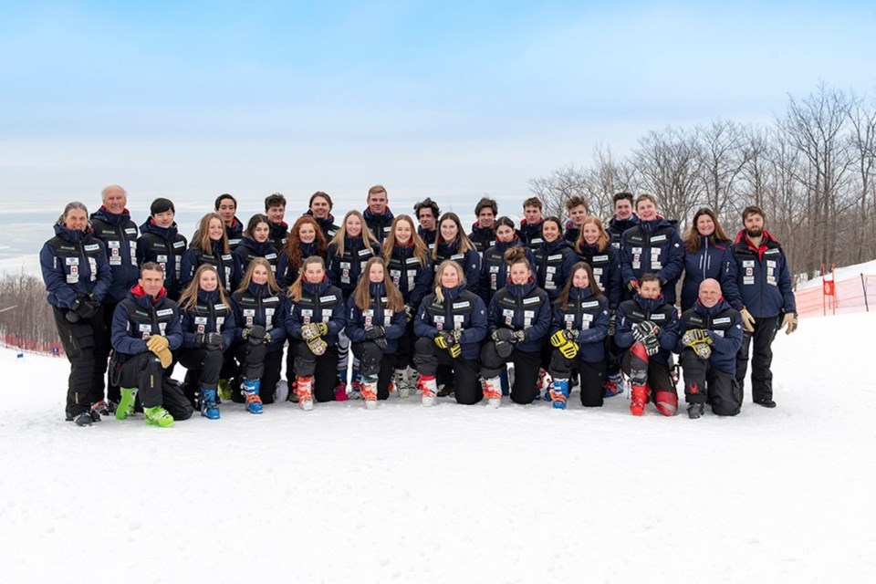 The National Ski Academy team photo, 2018/19. Supplied photo