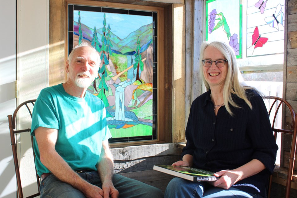Dale and Doris Brocke at their studio and tea lounge in Arras, only ten minutes outside of Dawson Creek.  