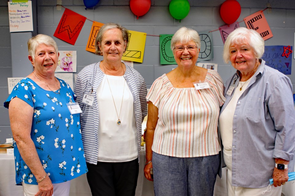 The Delta Potters Association celebrated its 50th anniversary on Saturday, Aug. 13 at its studio in the South Delta Recreation Centre. There were pottery displays, presentations on the club history and demonstrations. Pictured left to right are executive members Pat Longworth, Linda O'Reilly, Susan Hunt, and Carol Clancey.