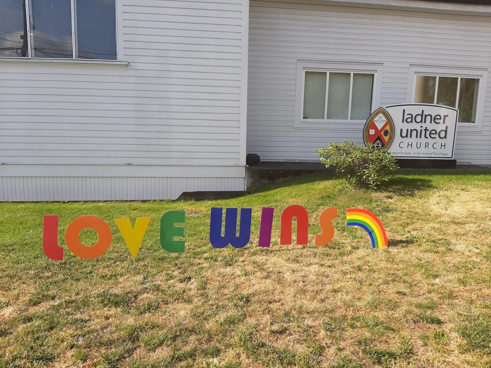 love-wins-sign-at-ladner-united-church
