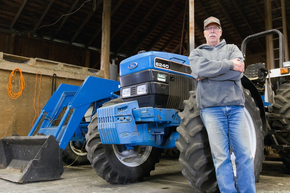 Delta South Liberal MLA Ian Paton on his farm in Ladner.