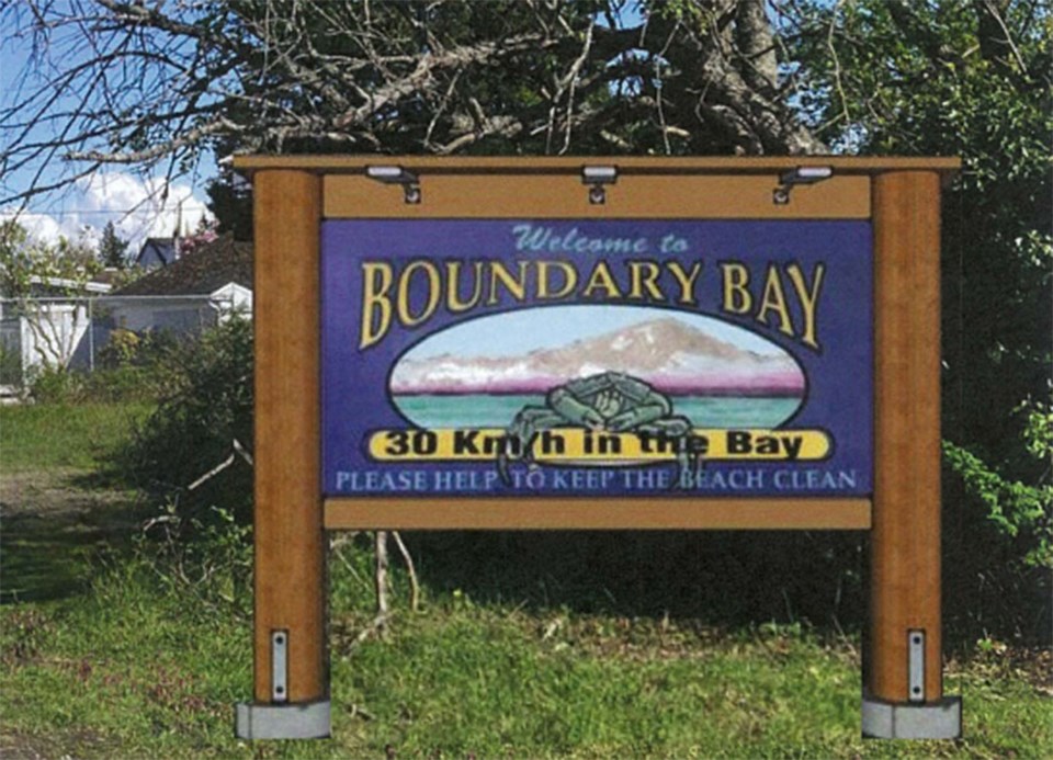boundary bay proposed sign