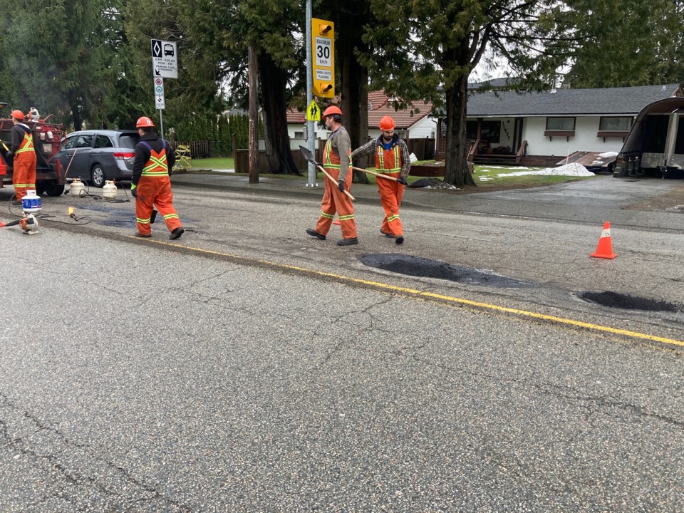 City of Delta fixing potholes