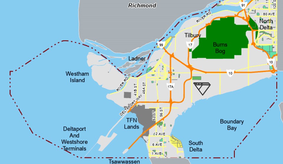 delta, bc map