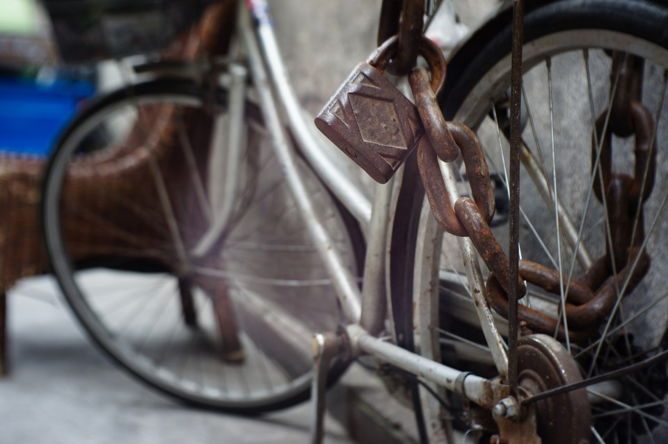 Bike with lock