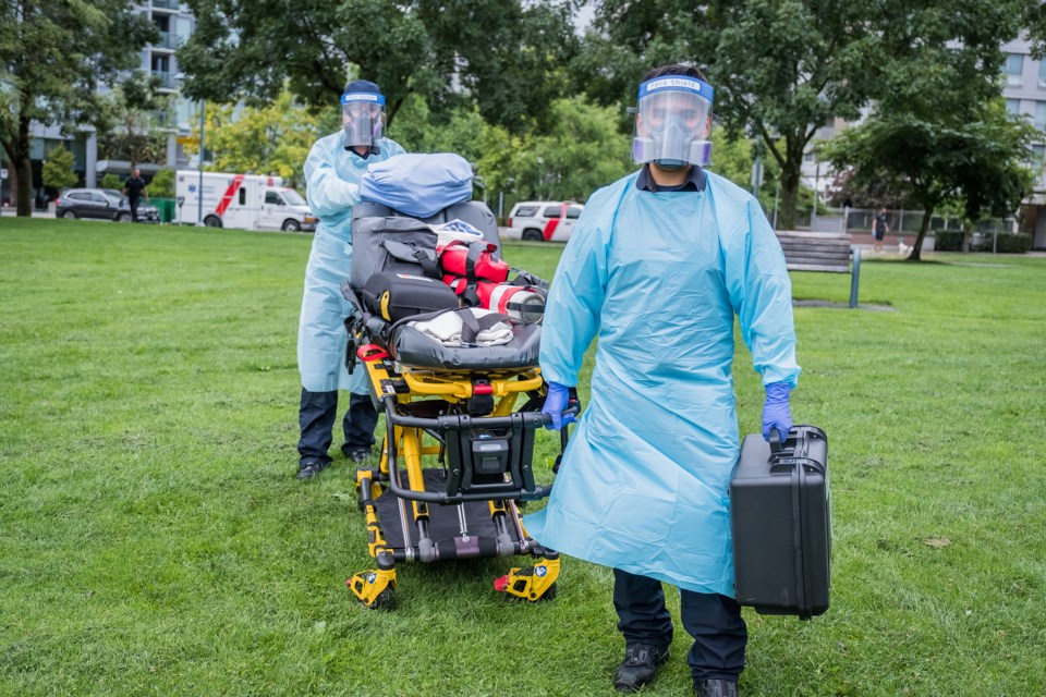 Paramedics in PPE