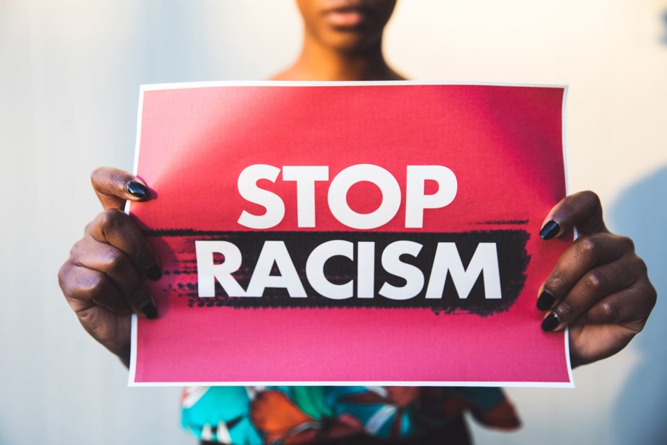 Stop racism poster