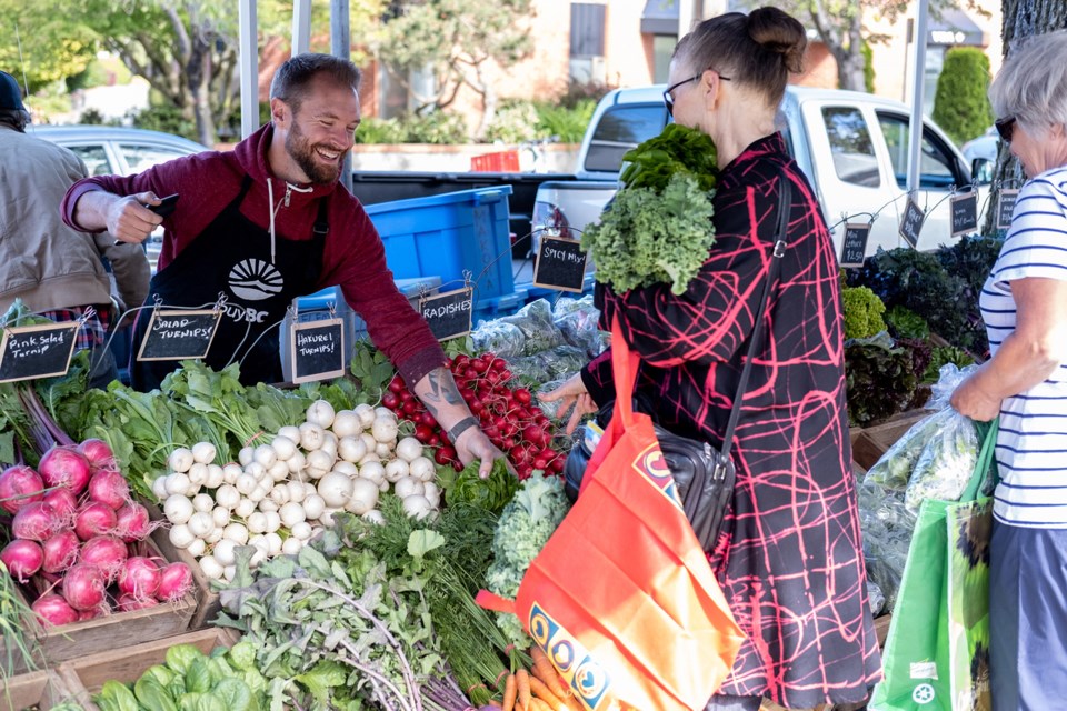 BC farmers market Metro Vancouver food supply study