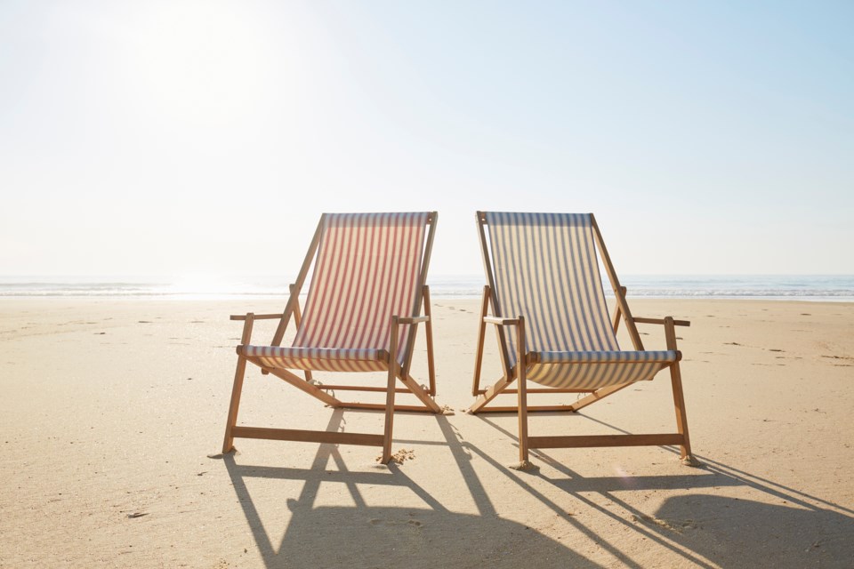 chairs on a beach