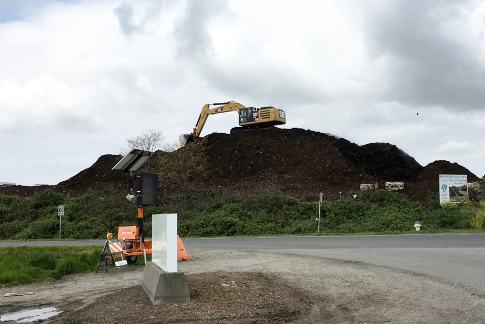 GFL composting in East Ladner, Delta BC