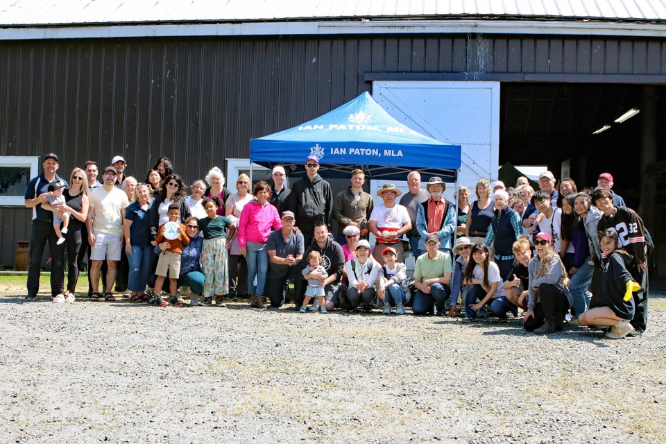 A fun beach clean-up event was held on Saturday, May 27. Delta South MLA Ian Paton hosted the event wrap-up festivities at his farm which included a barbecue for volunteers hosted by TOOB. Paton offers his thanks to TOOB, all the volunteers and the Delta Firefighters for coming out and pulling a wild amount of garbage off the beach.