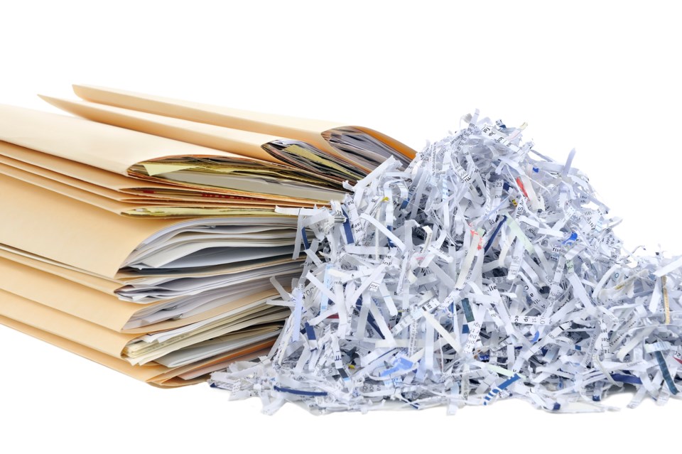 paper shredding event