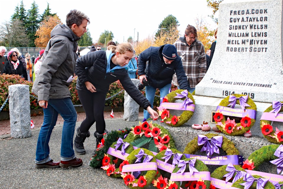 Remembrance Day ceremony hosted by the Ladner Legion and the City of Delta.