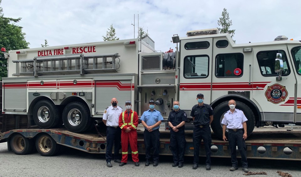 Delta fire wildfire crews