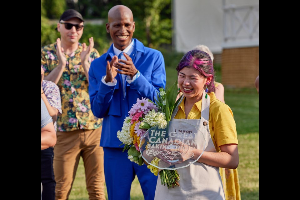 Tsawwassen's Lauren Tjoe won the title of Canada's Best Amateur Baker in the finale of the Great Canadian Baking Show that aired on Sunday night on CBC.