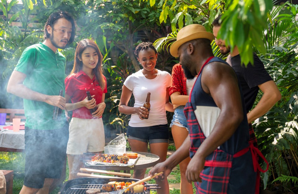 Summer backyard barbecue