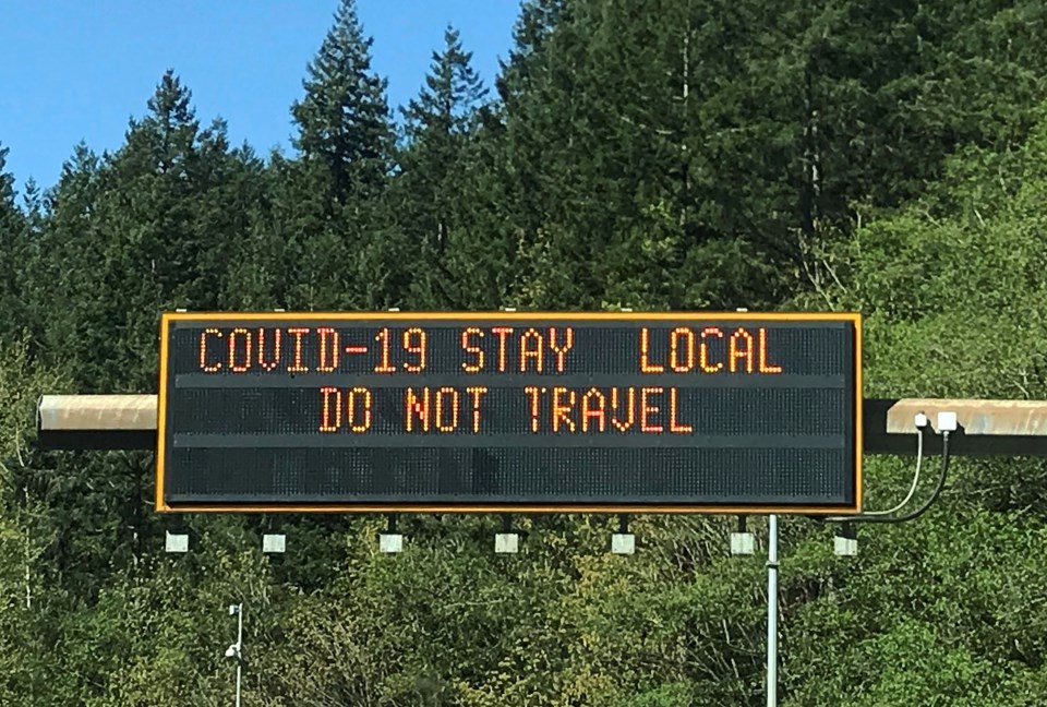delta covid-19 highway sign