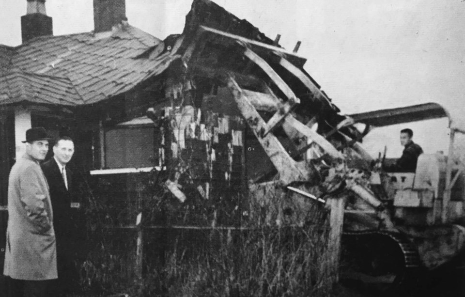 Calvert home at 56th Street and 12th Avenue demolished in 1965 to make way for new Safeway store