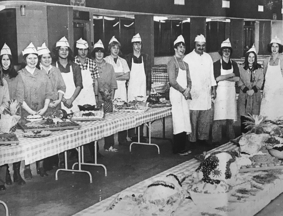Chef Julius Pokomandy’s class at South Delta Senior Secondary 1974