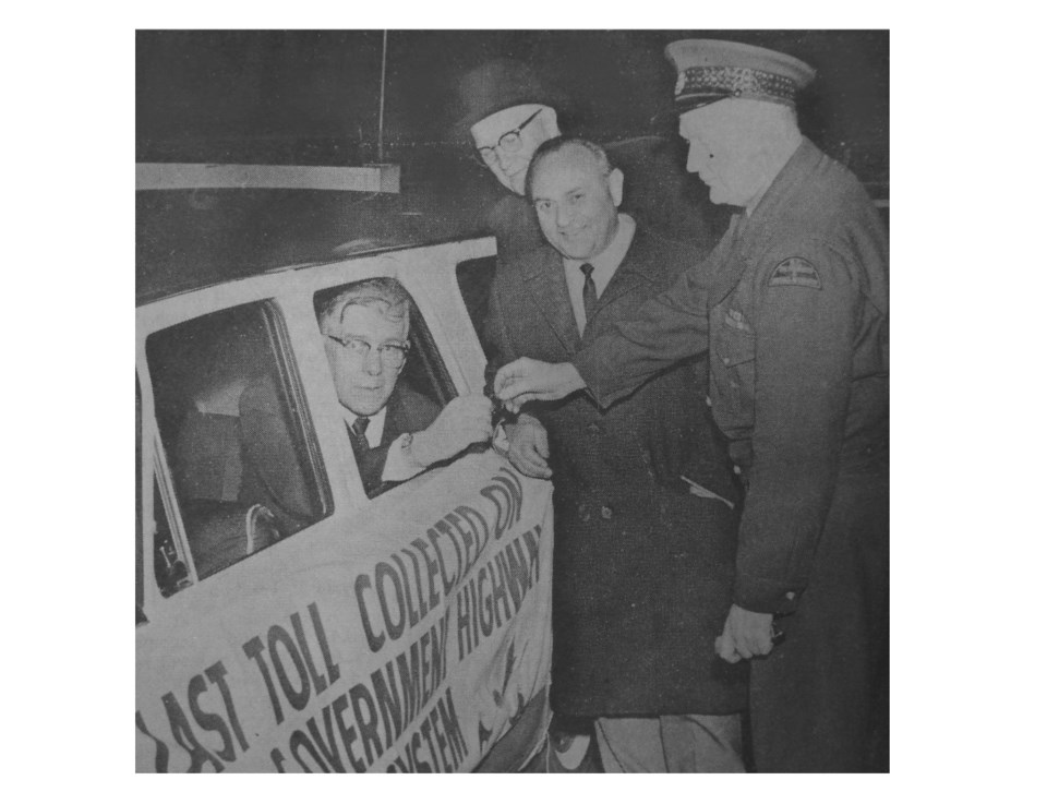 george massey pays last toll at tunnel in 1964