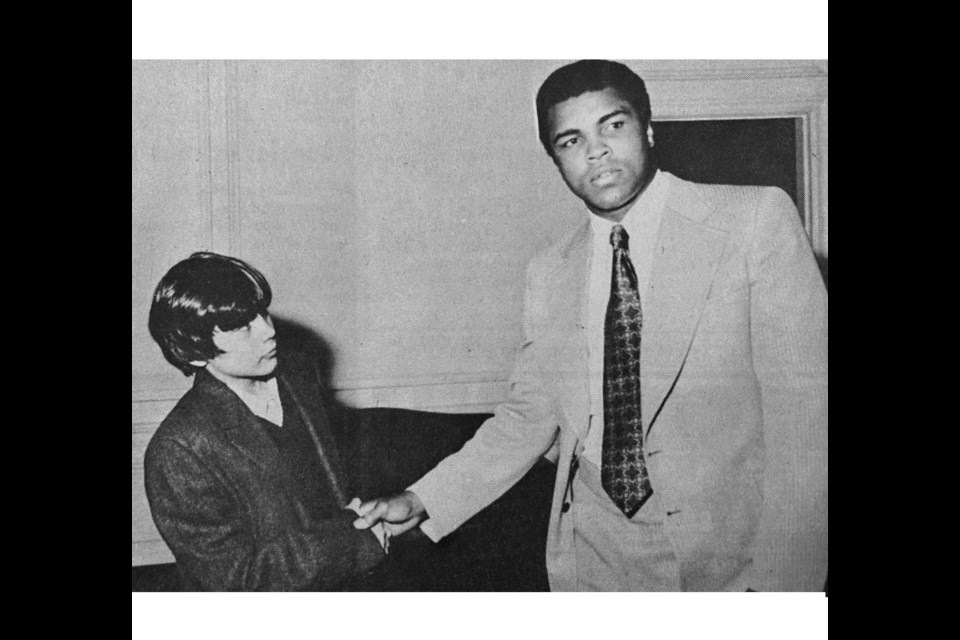 Archie Demosten with Muhammad Ali.