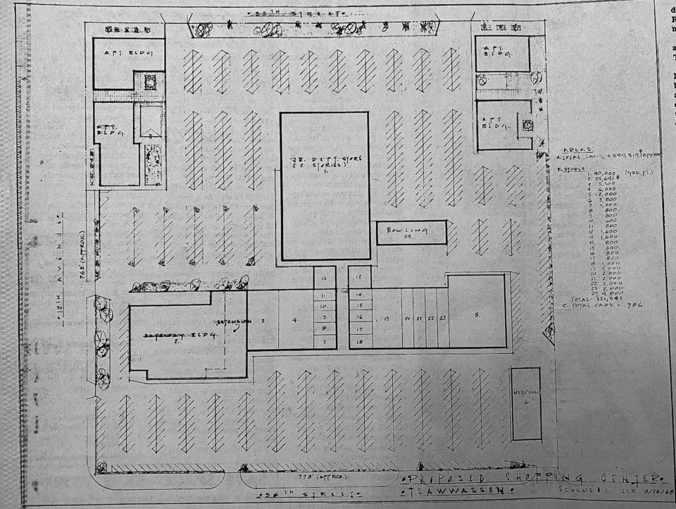 proposed new tsawwassen centre mall 1968