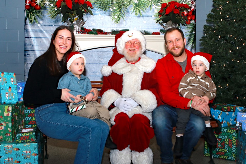Kathleen, Callum, James and Elliot Swenson enjoyed the Skate with Santa event in South Delta on Saturday, Dec. 9.