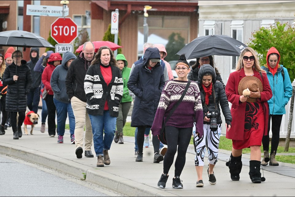 On National Day of Awareness for Missing and Murdered Indigenous Women, Girls and 2 Spirit People, Tsawwassen First Nation welcomed the community to join them on Thursday (May 5) in a 5-km memory walk.